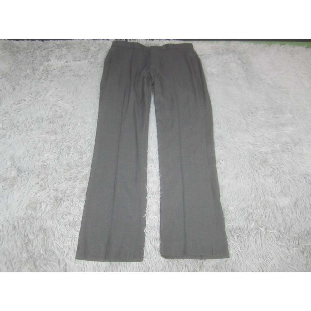 Perry Ellis‎ Slim Fit Pants Mens 32 Gray Casual Dress Up 32x32 Straight Leg